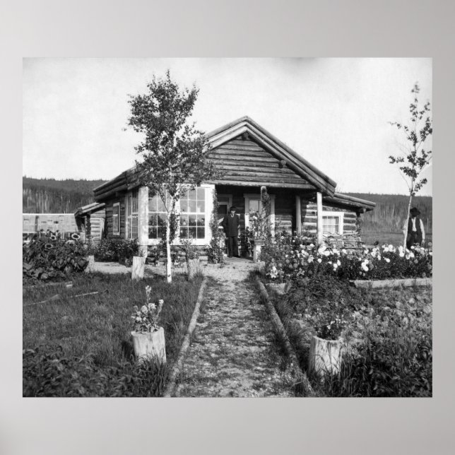 Póster Casa De Rancho Cerca De Fairbanks: 1916 (Frente)