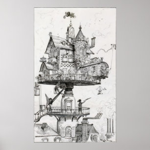 Póster Casa de rotación aérea