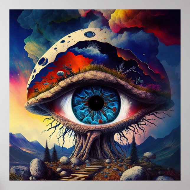 Póster Casa de setas de Fantasy (Frente)