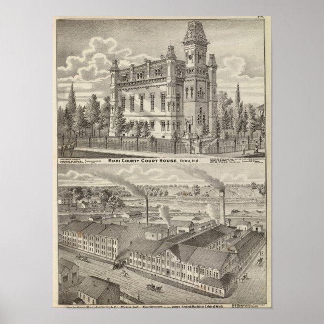 Póster Casa de Tribunal del Condado de Miami (Frente)