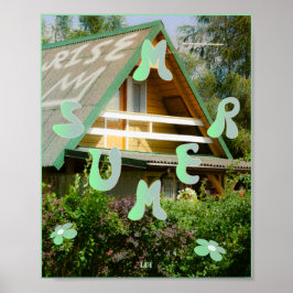 Póster Casa de vacaciones de verano