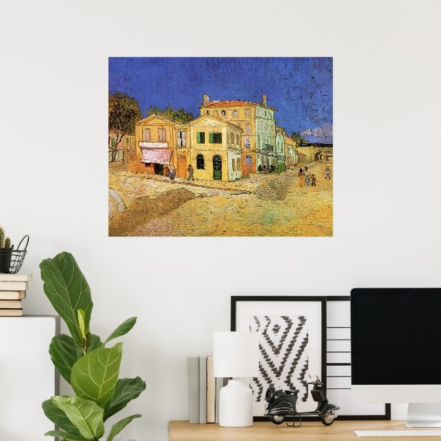 Póster Casa de Vincent en Arles, por Vincent van Gogh (Oficina en casa)