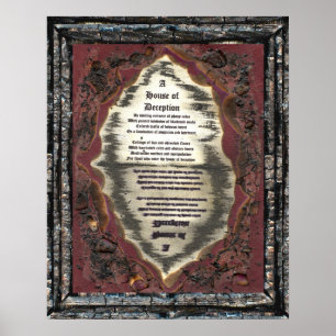 Póster Casa del engaño