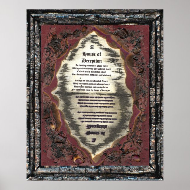 Póster Casa del engaño (Frente)