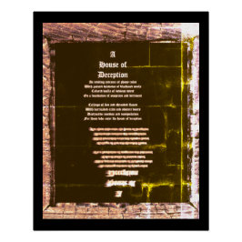 Póster Casa del engaño