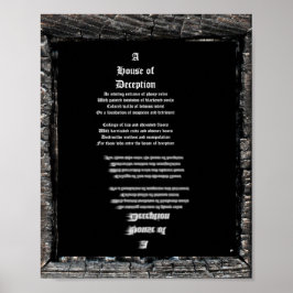 Póster Casa del engaño