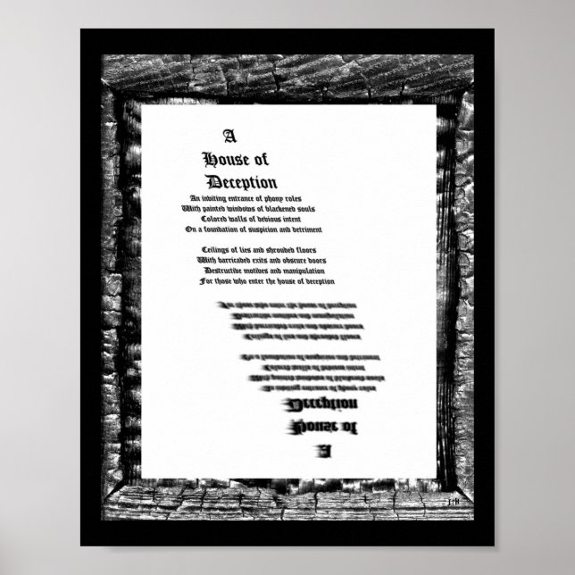 Póster Casa del engaño (Frente)