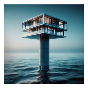 Póster Casa del Polo de Agua del Océano