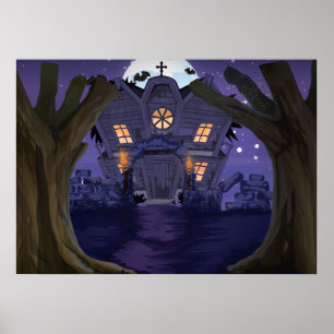 Póster casa embrujada