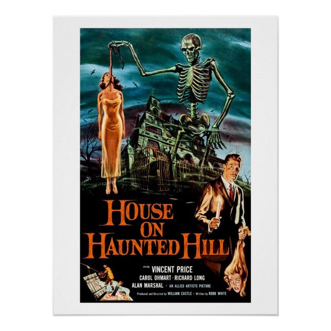 Póster Casa en Haunted Hill (1959) (Anverso)
