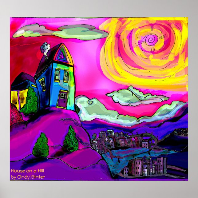Póster casa en la colina (Frente)
