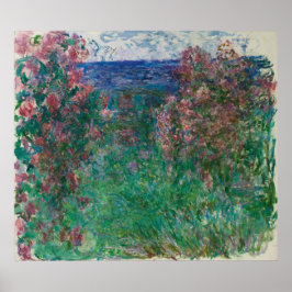 Póster Casa en los Rosas, Monet