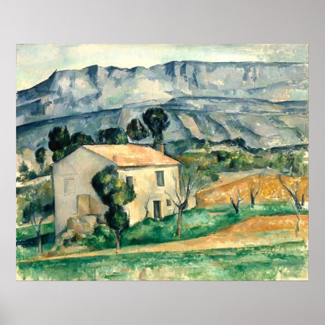 Póster Casa en Provenza Paul Cezanne Poster (Frente)