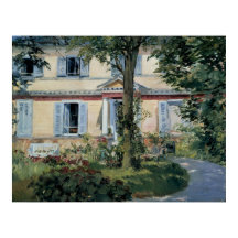 Casa en Rueil por Edouard Manet