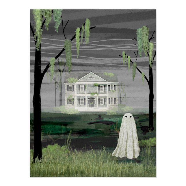 Póster Casa fantasma (Anverso)