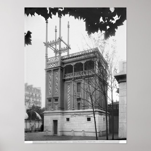 Póster Casa Fenicia, Exposición Universal, París (Frente)