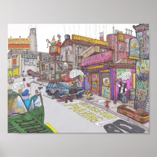 Póster Casa funeraria de Tito con $10 dólares