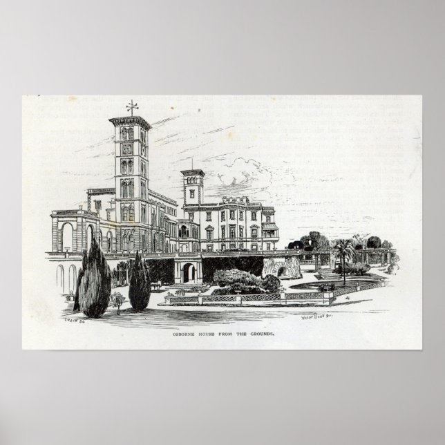 Póster Casa Osborne desde el terreno (Frente)