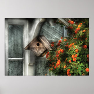 Póster Casa para pájaros - La casa para pájaros