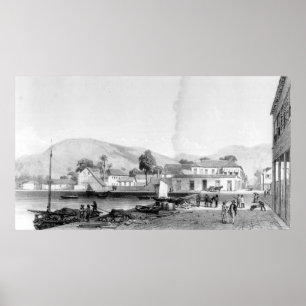 Póster Casa personalizado y el muelle de San Vicente, Tri