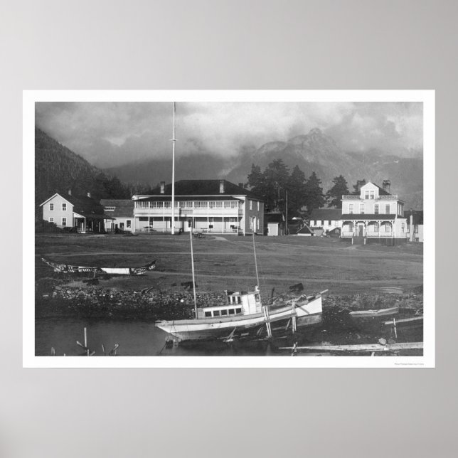 Póster Casa Pioneer Sitka, Alaska 1912 (Frente)