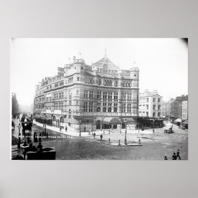 Póster Casa Real de la Ópera Inglesa, 1891 (Frente)