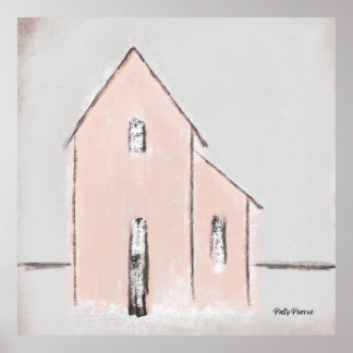 Póster Casa Rosa Primitiva