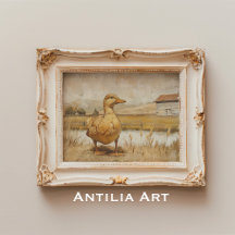 Casa rural rústica de pintado de estanques de pato