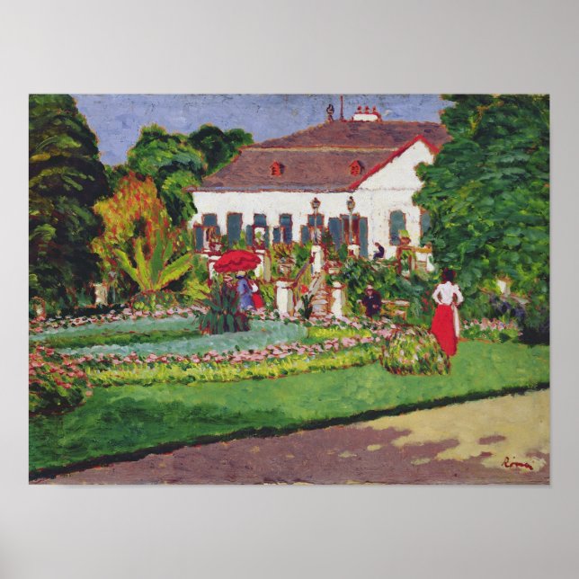 Póster Casa señorial en Kertvelyes, 1907 (Frente)