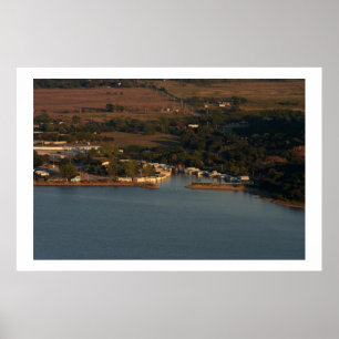 Póster Casa Slough, lago Lawtonka de la escuela