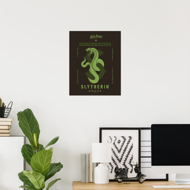 Póster Casa SLYTHERIN™ Por Cualquier Medio (Oficina en casa)