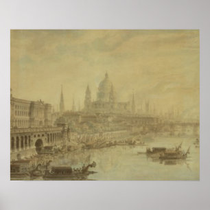 Póster Casa Somerset, Catedral de San Pablo y Blackfria