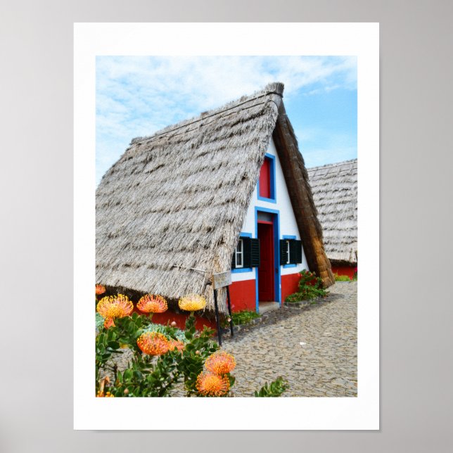 Póster Casa tradicional de Santana, Madeira (Frente)