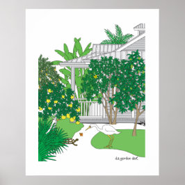 Póster Casa Tropical de Florida