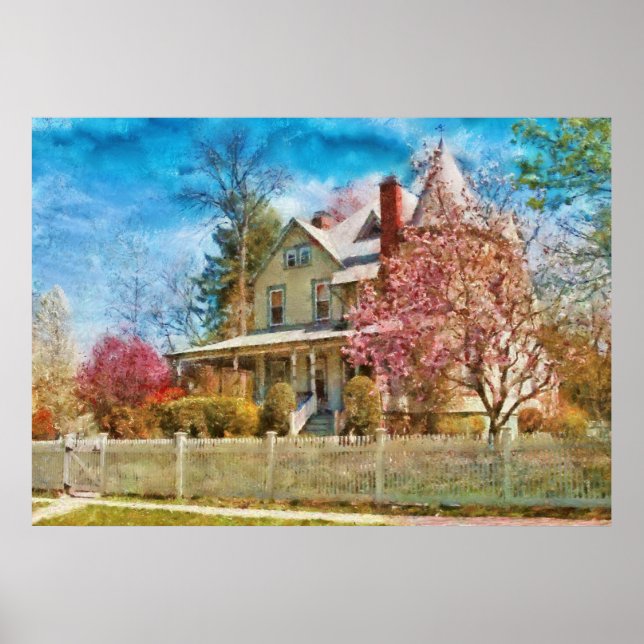 Póster Casa - Una primavera victoriana (Frente)