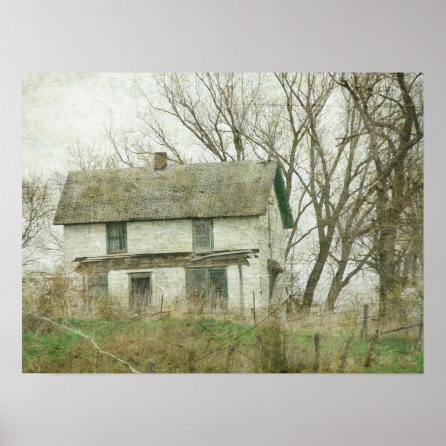 Póster Casa vieja abandonada (Frente)