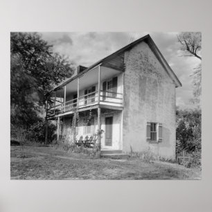 Póster Casa vieja en el Puente del Castillo Verde