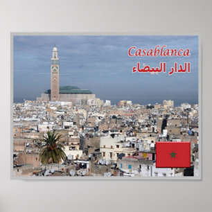 Póster Casablanca - Marocco - Panorama -