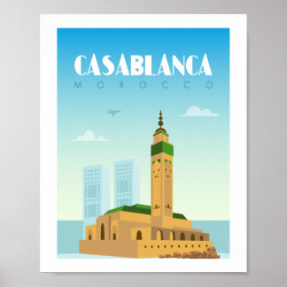 Póster Casablanca morocco