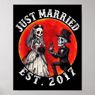 Póster Casados Est 2017 Esqueleto Novia Novio 9º