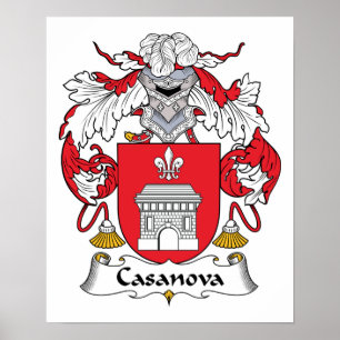 Póster Casanova Family Crest
