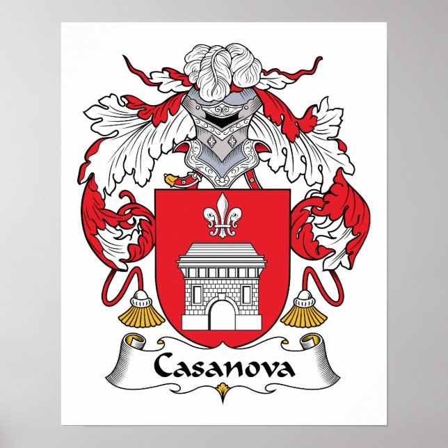 Póster Casanova Family Crest (Frente)
