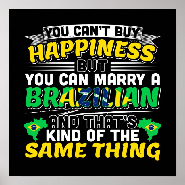 Póster Casarse con un brasileño - La felicidad de Brasil (Frente)