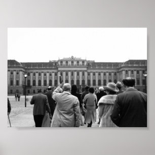 Póster Casas antiguas de Austria Viena Schonbrunn