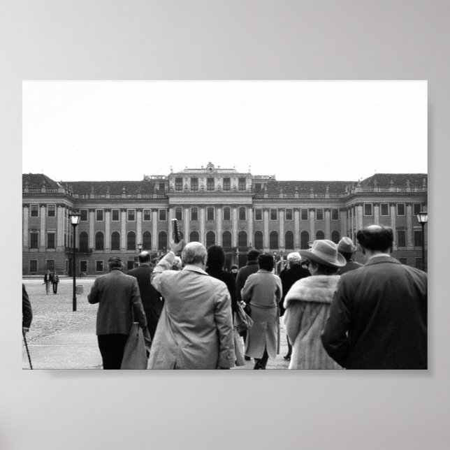 Póster Casas antiguas de Austria Viena Schonbrunn (Frente)