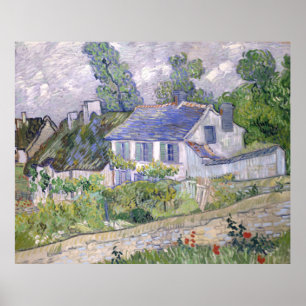 Póster Casas de Auvers Vincent van Gogh