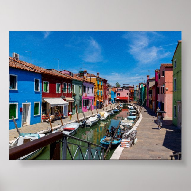 Póster casas de Burano (Frente)