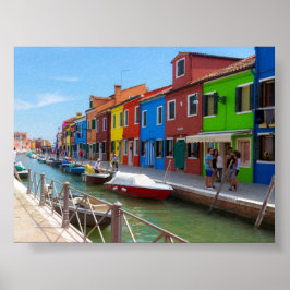 Póster casas de Burano