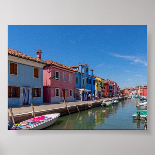 Póster Casas de Burano (Frente)