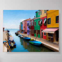 Póster casas de Burano